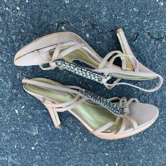 Nine West heeled sandals size 7.5 - Picture 2 of 13